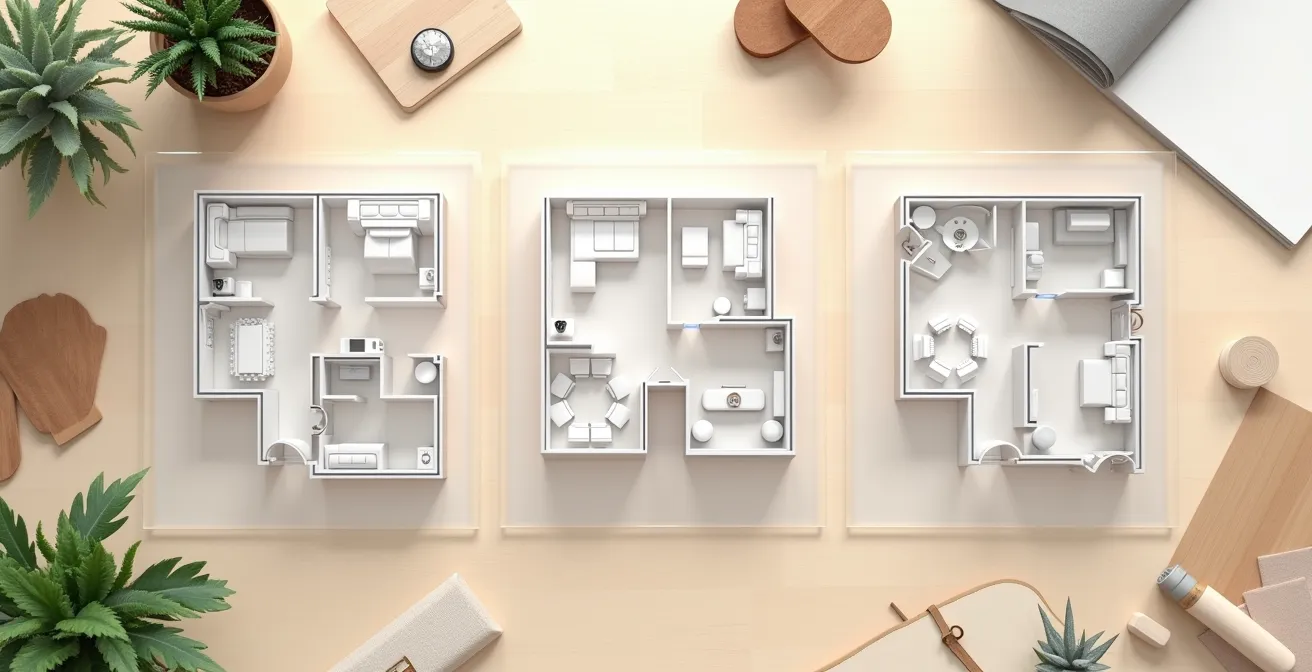 Visualisierung einer Lebensphasen-Matrix für flexible Raumplanung